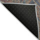 5' X 8' Red Orange and Blue Oriental Washable Non Skid Indoor Outdoor Area Rug