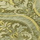 9' X 12' Green Damask Washable Non Skid Indoor Outdoor Area Rug