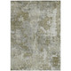 10' X 14' Green Abstract Washable Non Skid Indoor Outdoor Area Rug