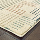 2' X 3' Ivory Blue And Red Geometric Area Rug