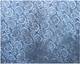 5' X 8' Denim Blue Wool Floral Hand Tufted Non Skid Area Rug