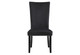 Set of Two Black Upholstered Velvet Dining Side Chairs