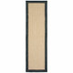 8' Beige And Black Indoor Outdoor Area Rug