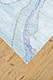 5' X 8' Blue and Ivory Abstract Hand Tufted Area Rug