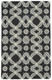 5' X 8' Black Gray and Ivory Wool Abstract Hand Tufted Area Rug