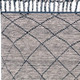 4' X 6' Taupe Wool Geometric Hand Knotted Area Rug