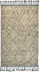 6' X 9' Gray Wool Geometric Hand Knotted Area Rug