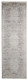 8' Gray and Ivory Oriental Power Loom Worn Faded Runner Rug