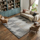 8' X 12' Gray and Ivory Wool Geometric Hand Knotted Area Rug