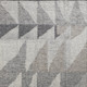 9' X 13' Gray and Ivory Wool Geometric Hand Knotted Area Rug