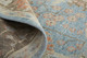 8' Brown and Blue Wool Oriental Hand Knotted Runner Rug