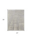 2' X 3' Ivory and Gray Abstract Hand Knotted Worn Faded Area Rug