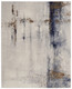 12' X 15' Ivory Blue and Brown Abstract Power Loom Area Rug