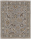 9' X 13' Gray and Brown Wool Oriental Hand Knotted Area Rug With Fringe