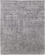 4' X 6' Gray and Silver Abstract Hand Woven Worn Faded Area Rug
