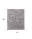 8' X 10' Gray and Silver Abstract Hand Woven Worn Faded Area Rug