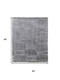 5' X 8' Blue Ivory And Gray Abstract Hand Woven Distressed Area Rug