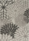 6' X 9' Gray Indoor Outdoor Area Rug