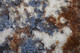2' X 3' Ivory Blue and Brown Abstract Power Loom Area Rug