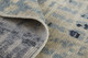 6' X 9' Gray Blue and Ivory Wool Abstract Hand Knotted Area Rug