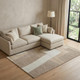 12' X 15' Brown Tan and Ivory Wool Abstract Hand Tufted Area Rug