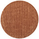 10' Orange Wool Hand Woven Round Rug