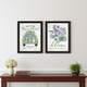 Set Of Two Bloom Where You Are Planted Black Framed Wall Art
