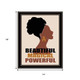 Set Of Two Black is Beautiful Black Framed Wall Art