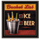 Set Of Two Bucket List Black Framed Wall Art