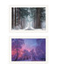 Set Of Two Winter Wonderland Black Framed Wall Art