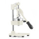 7" White Black And Silver Stainless Steel Manual Juicer