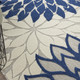 8' X 11' Ivory And Blue Indoor Outdoor Area Rug