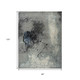 8' X 10' Blue Abstract Hand Knotted Area Rug