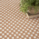 8' X 10' Brown Geometric Area Rug