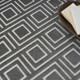 8' X 10' Gray Geometric Area Rug