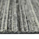 5' X 8' Gray And Black Wool Striped Hand Woven Area Rug