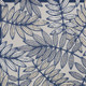 4' X 6' Ivory And Blue Floral Indoor Outdoor Area Rug