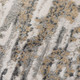 5' X 8' Ivory Gray And Brown Abstract Area Rug With Fringe