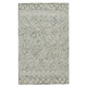8' X 10' Gray Ivory And Black Wool Argyle Hand Hooked Area Rug