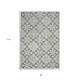 8' X 10' Gray And Ivory Wool Oriental Hand Hooked Area Rug