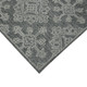 8' X 10' Graphite And Gray Wool Oriental Hand Hooked Area Rug