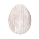 12" X 9" White Easter Solid Wood Hanging Dimensional Sculpture