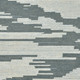 9' X 13' Blue And Ivory Wool Abstract Hand Hooked Area Rug