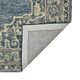 4' X 6' Denim Blue And Ivory Wool Oriental Hand Tufted Area Rug