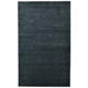 2' X 3' Dark Gray Wool Hand Woven Area Rug