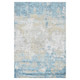 8' X 10' Gold Sky Blue And Ivory Abstract Area Rug