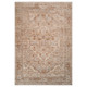 9' X 12' Beige And Brown Floral Medallion Area Rug With Fringe