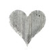 24" Whitewash Reclaimed Wood Heart Wall Decor