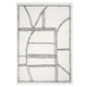 3' X 10' Ivory And Black Moroccan Runner Rug