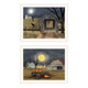 Set Of Two Halloween Season in the Country White Framed Wall Art